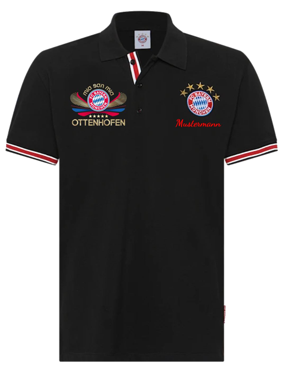 Polo-Shirt schwarz, Herren